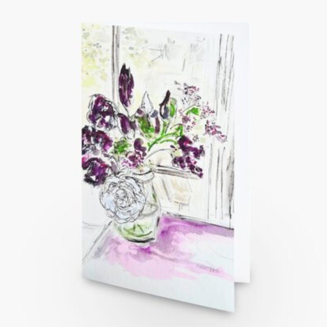 View from Study Greetings Card - Pocket of Art Greetings Card