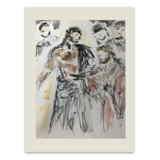 Doubting Thomas Watercolour