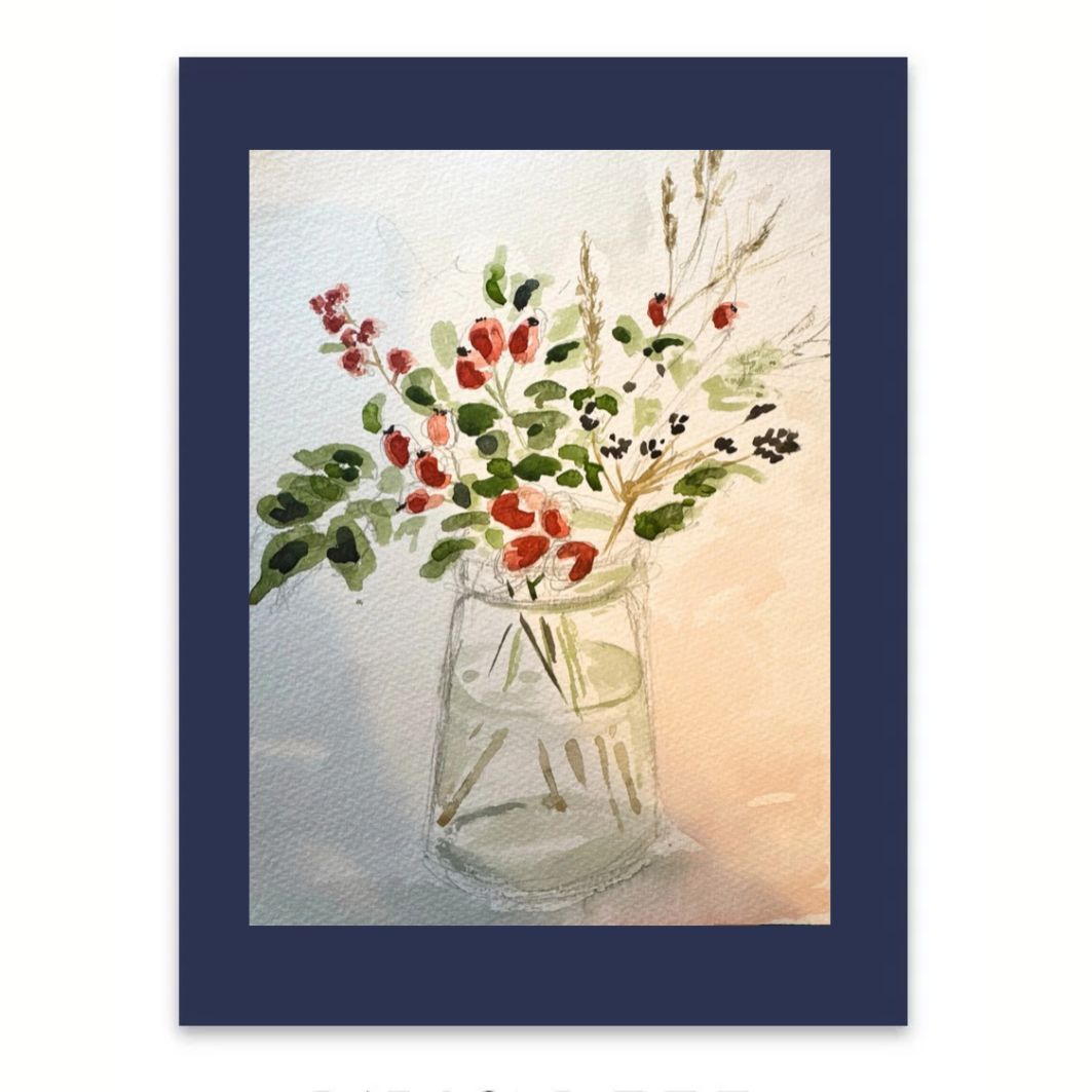Autumn Bounty watercolour