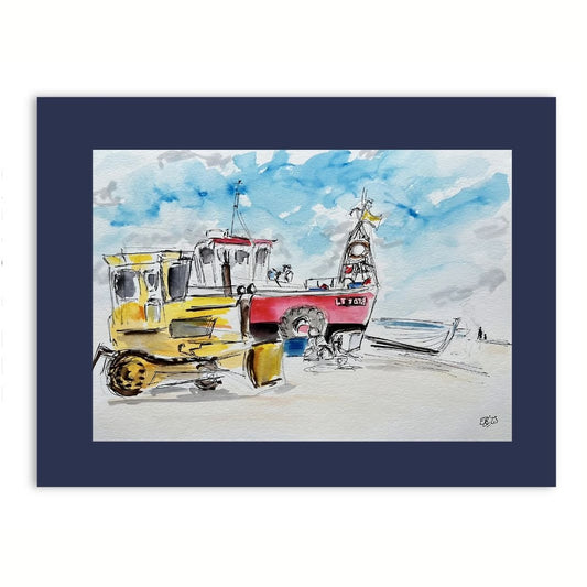 Aldeburgh by the sea watercolour