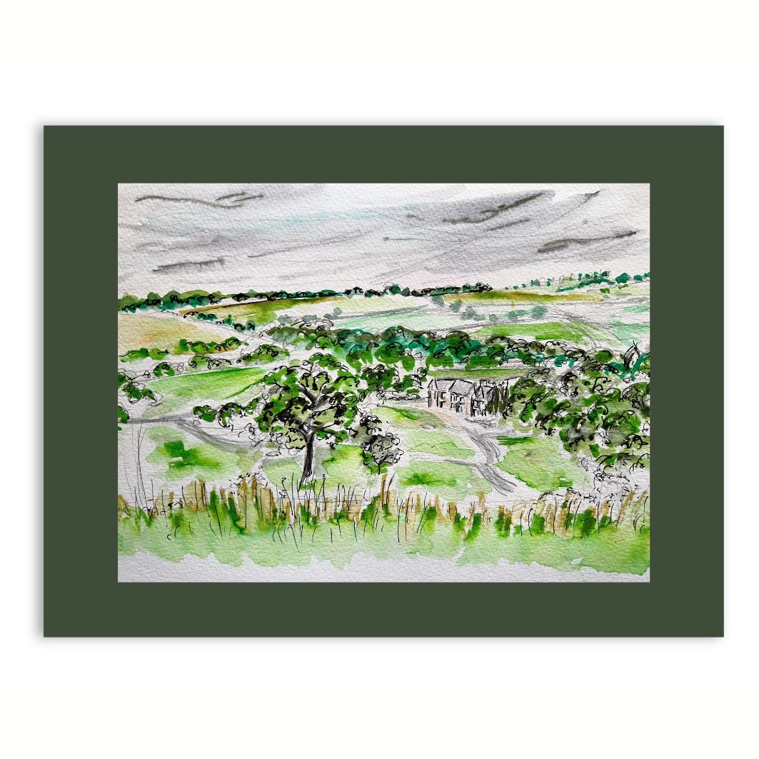 English Countryside watercolour