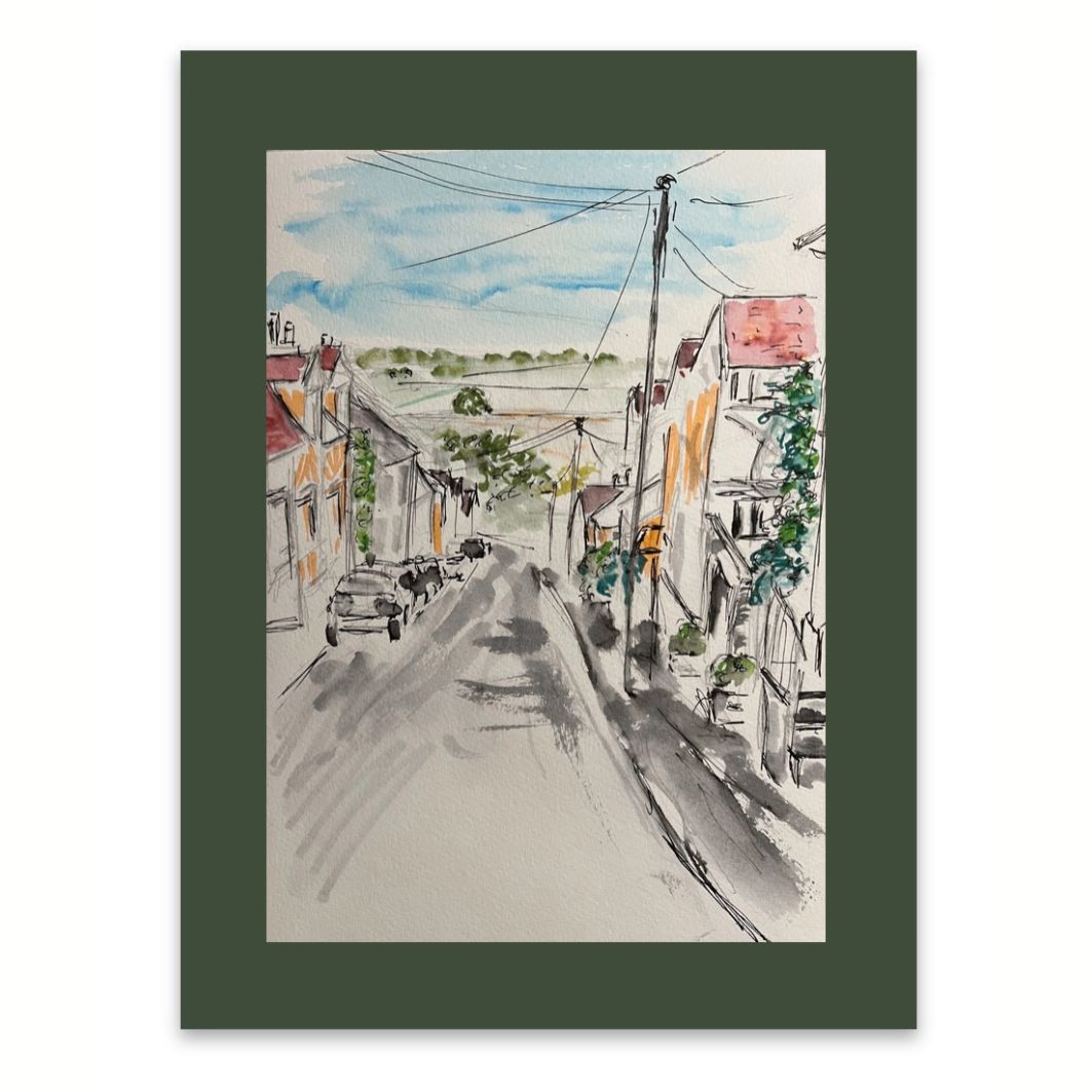 Lavenham, Suffolk watercolour