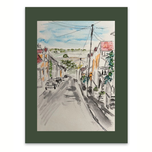 Lavenham, Suffolk watercolour