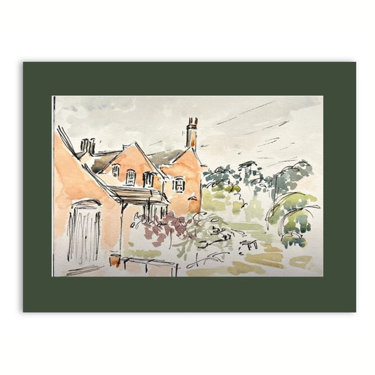The Red House, Aldeburgh watercolour