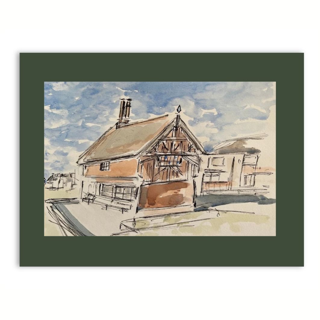 Moot Hall, Aldeburgh watercolour