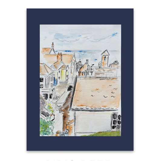 Aldeburgh Morning View watercolour