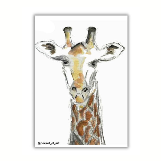 Composed Giraffe Print