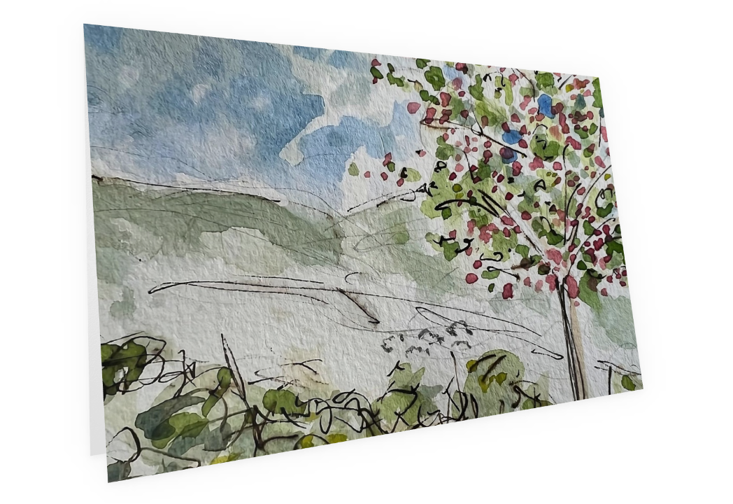 Welsh Landscape Greetings Card - Pocket of Art Greetings Card