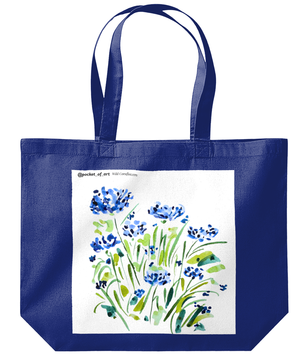 Tote Bag Wild Cornflowers