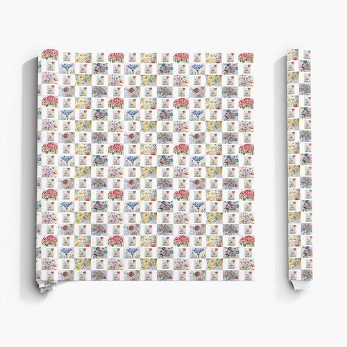 Wrapping Paper Hearts and Flowers - Pocket of Art Gifts