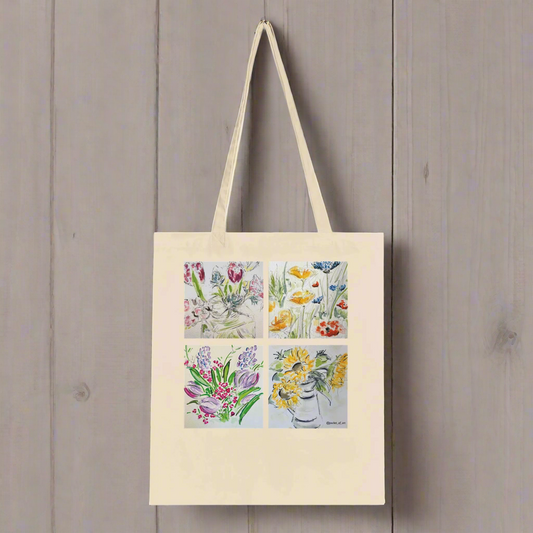 Tote Bag - seasonal flowers