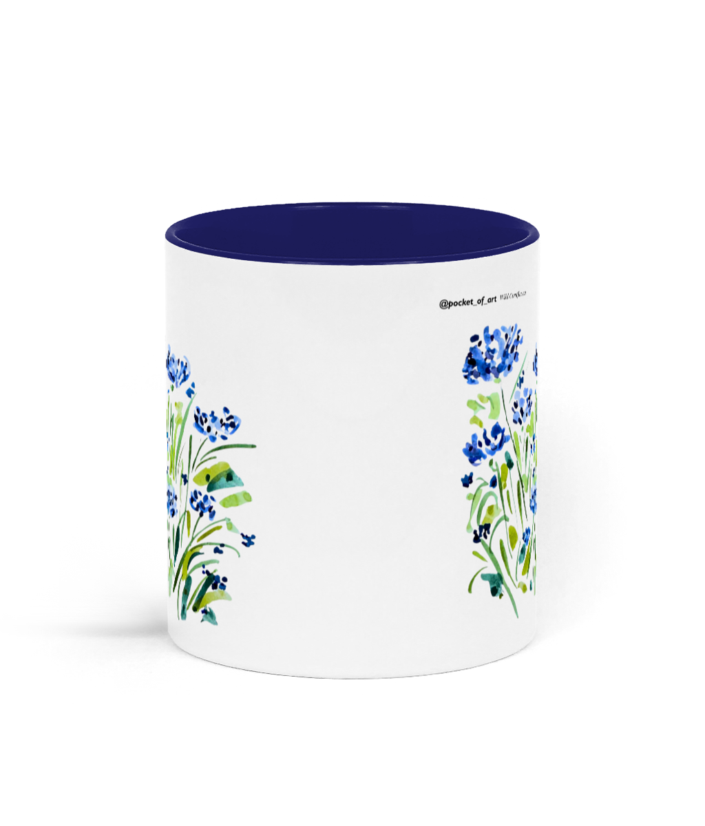Mug with Wild Cornflowers