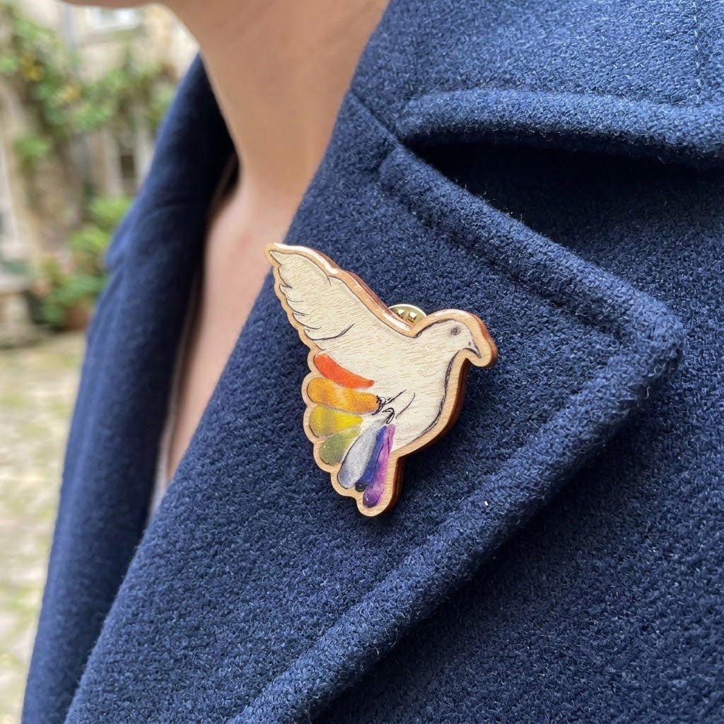 Dove Pin Badge