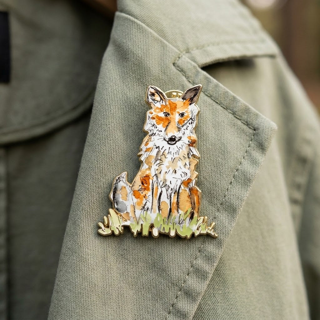 Fox Pin Badge