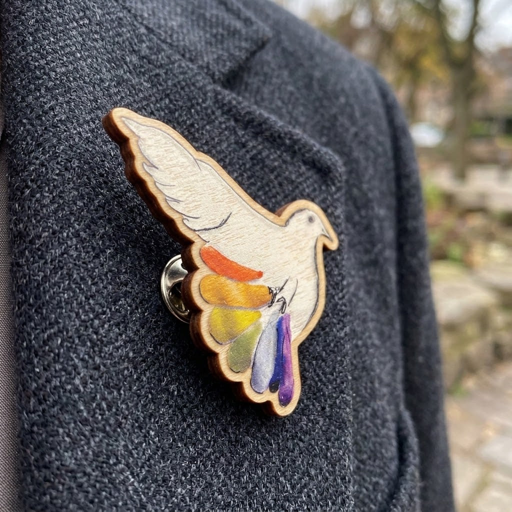 Dove Pin Badge