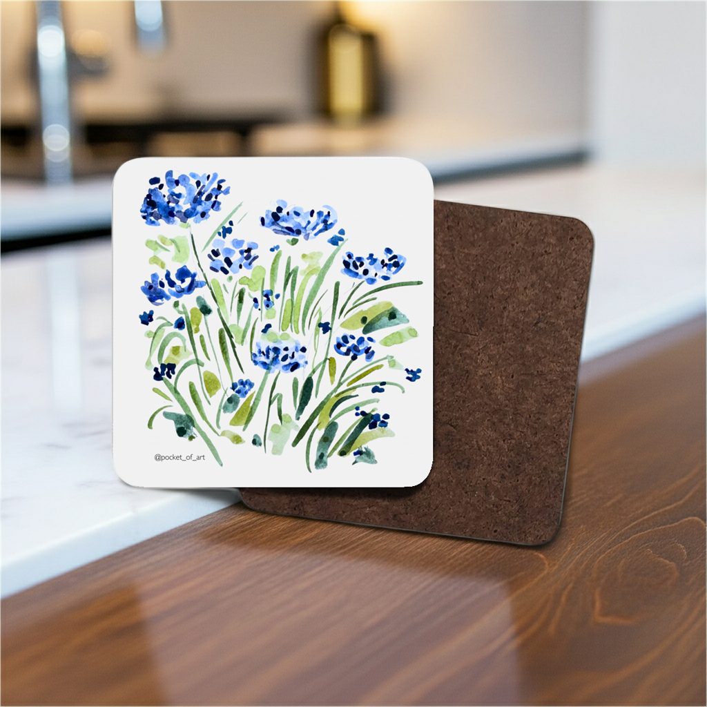 Artistic Coaster Wild Cornflowers
