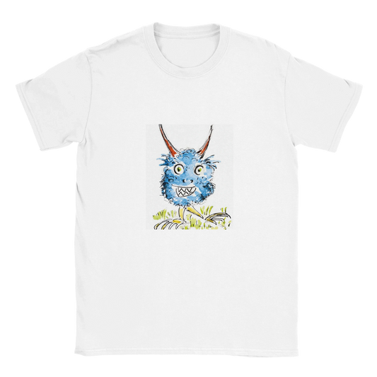 Classic Unisex Crewneck T-shirt with Blue Monster T-Shirt