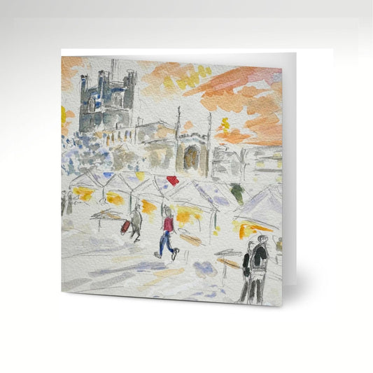 Great St Mary’s Market View Greeting Cards (Pack of 10) with Envelopes