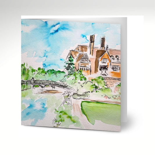 Trinity Hall Riverside, Cambridge Greeting Cards x 10