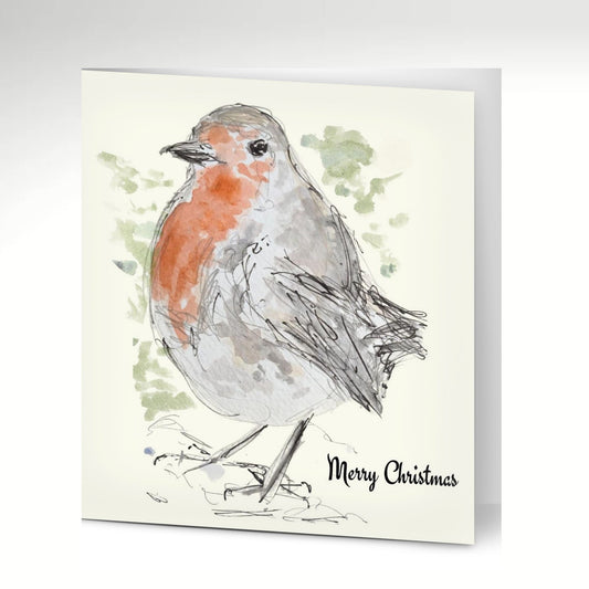 Christmas Robin Greeting Cards (Pack of 10) with Envelopes