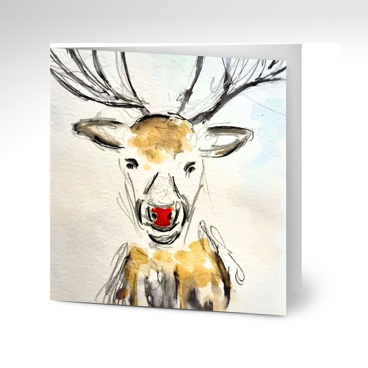 Rudolph Greetings Cards (Pack of 10) with Envelopes