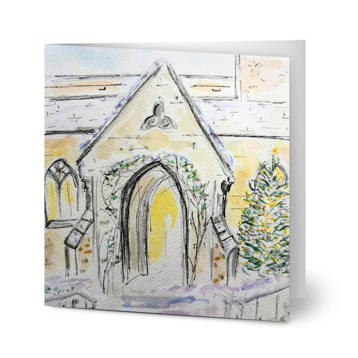 Christmas Scene Greeting Cards (Pack of 10) with Envelopes