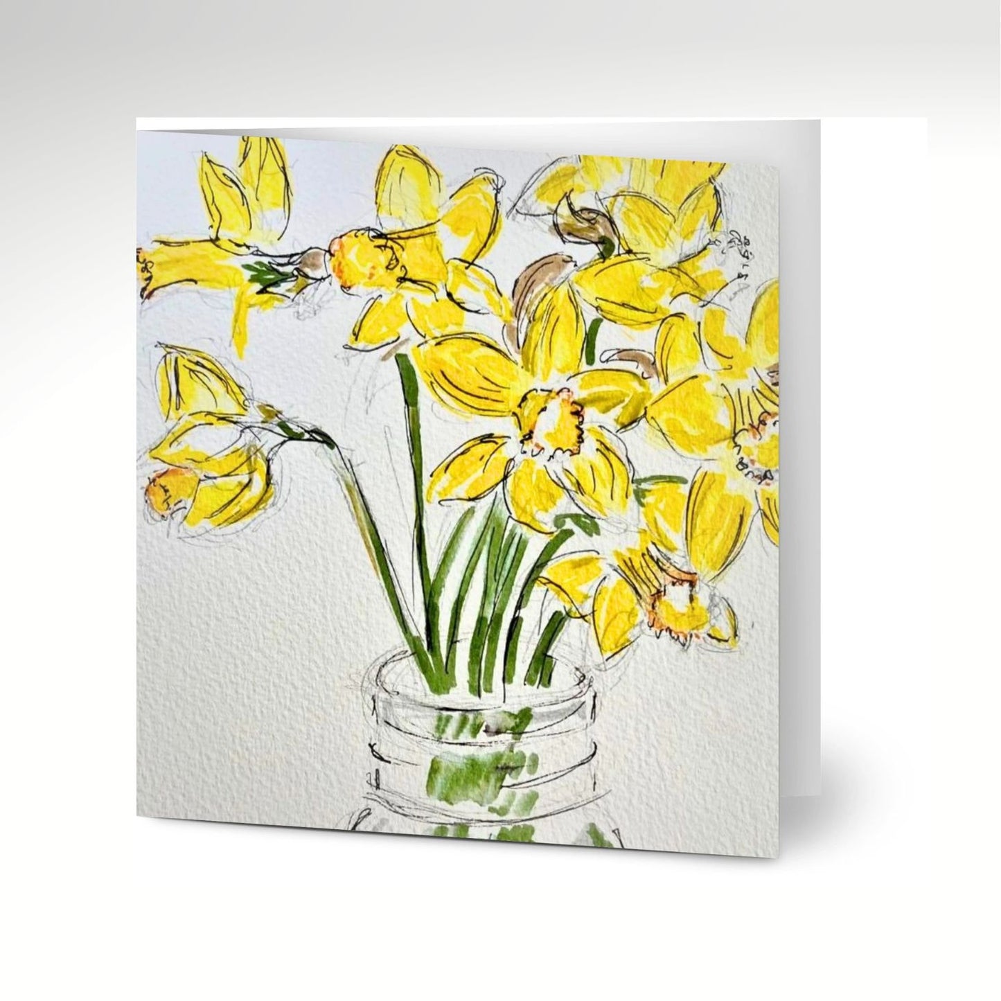 Daffodils Cards (Pack of 10) with Envelopes