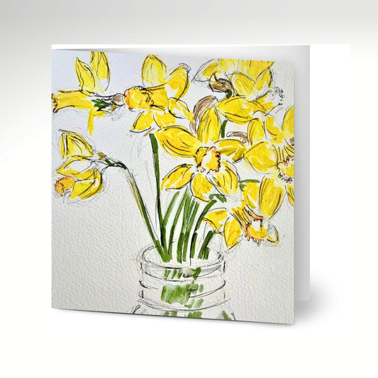Daffodils Cards (Pack of 10) with Envelopes
