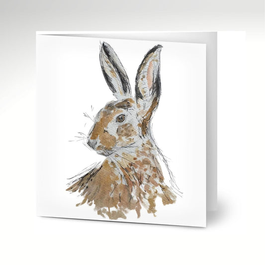 Hare Greeting Cards x 10