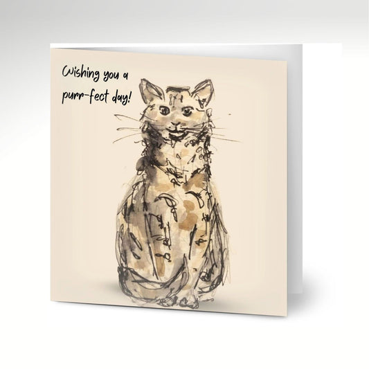 A Purr-fect Day! Greeting Cards x 10