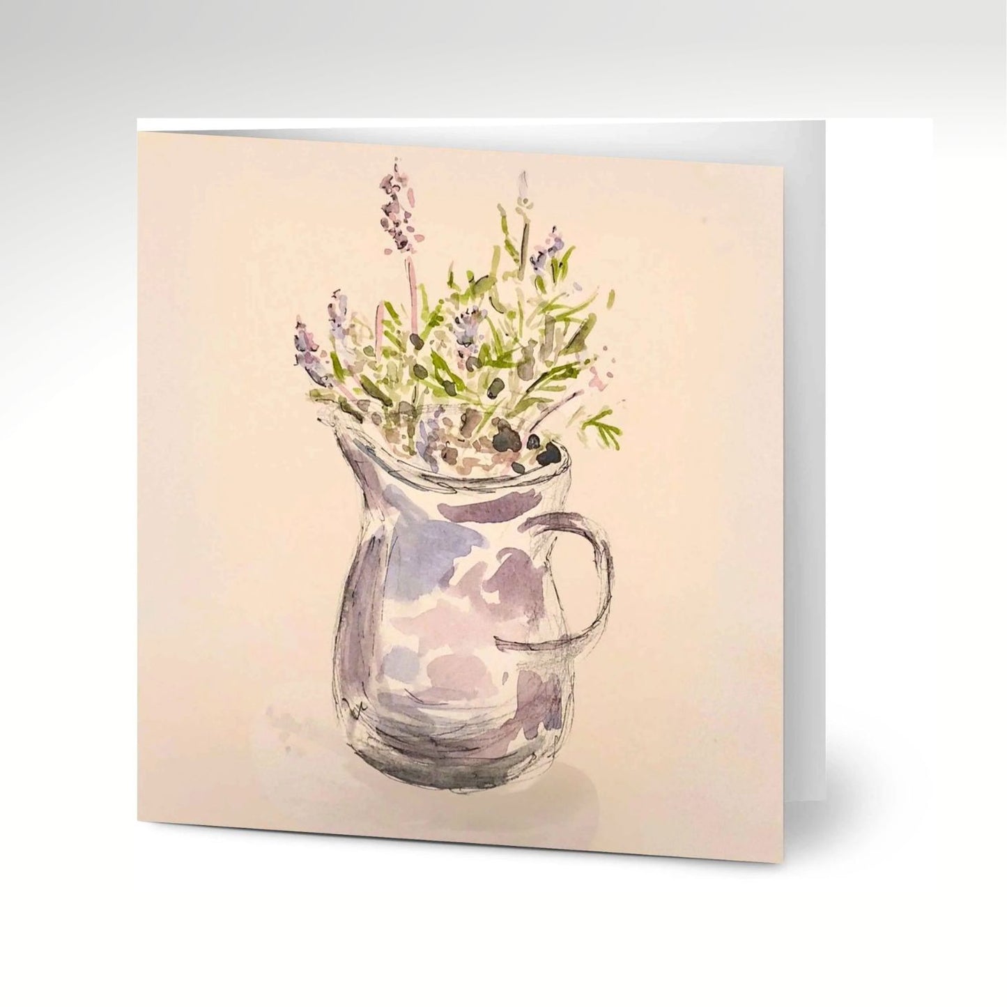 Lavenders in a jug Greeting Cards (Pack of 10) with Envelopes