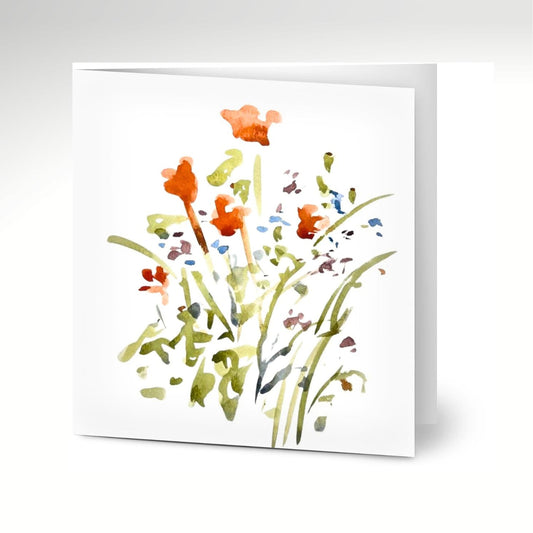 Aldeburgh Summer Flowers Greeting Cards x 10