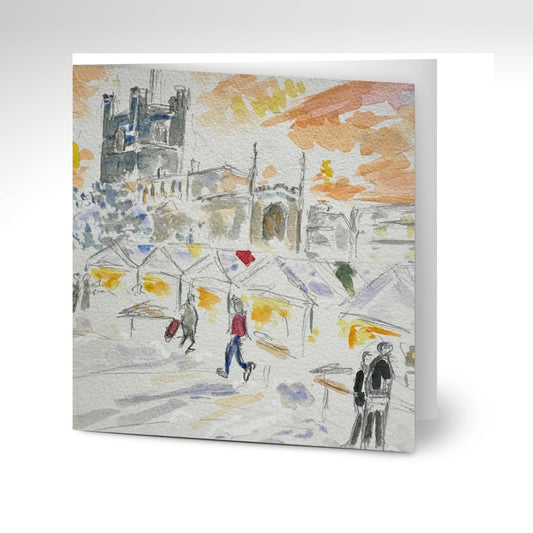 Great St Mary’s Market View Greeting Cards (Pack of 10) with Envelopes
