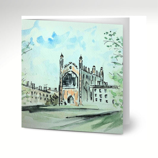 King's College Green Meadow Greeting Cards x 10