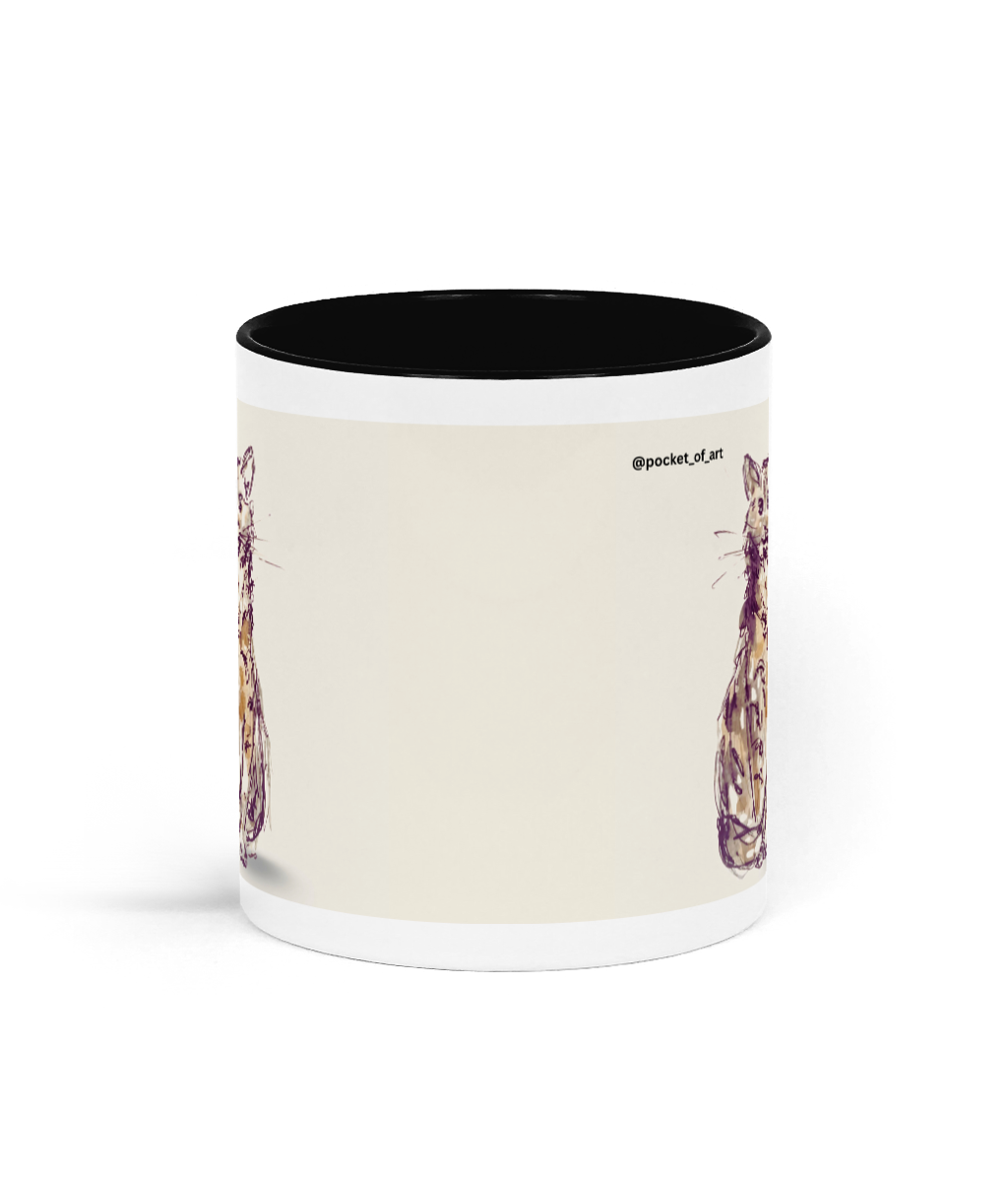Mug with Petite Cat