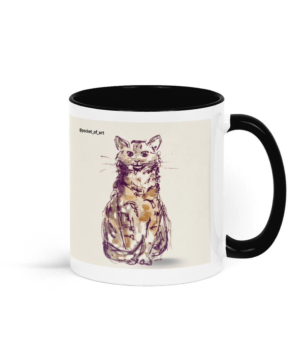 Mug with Petite Cat