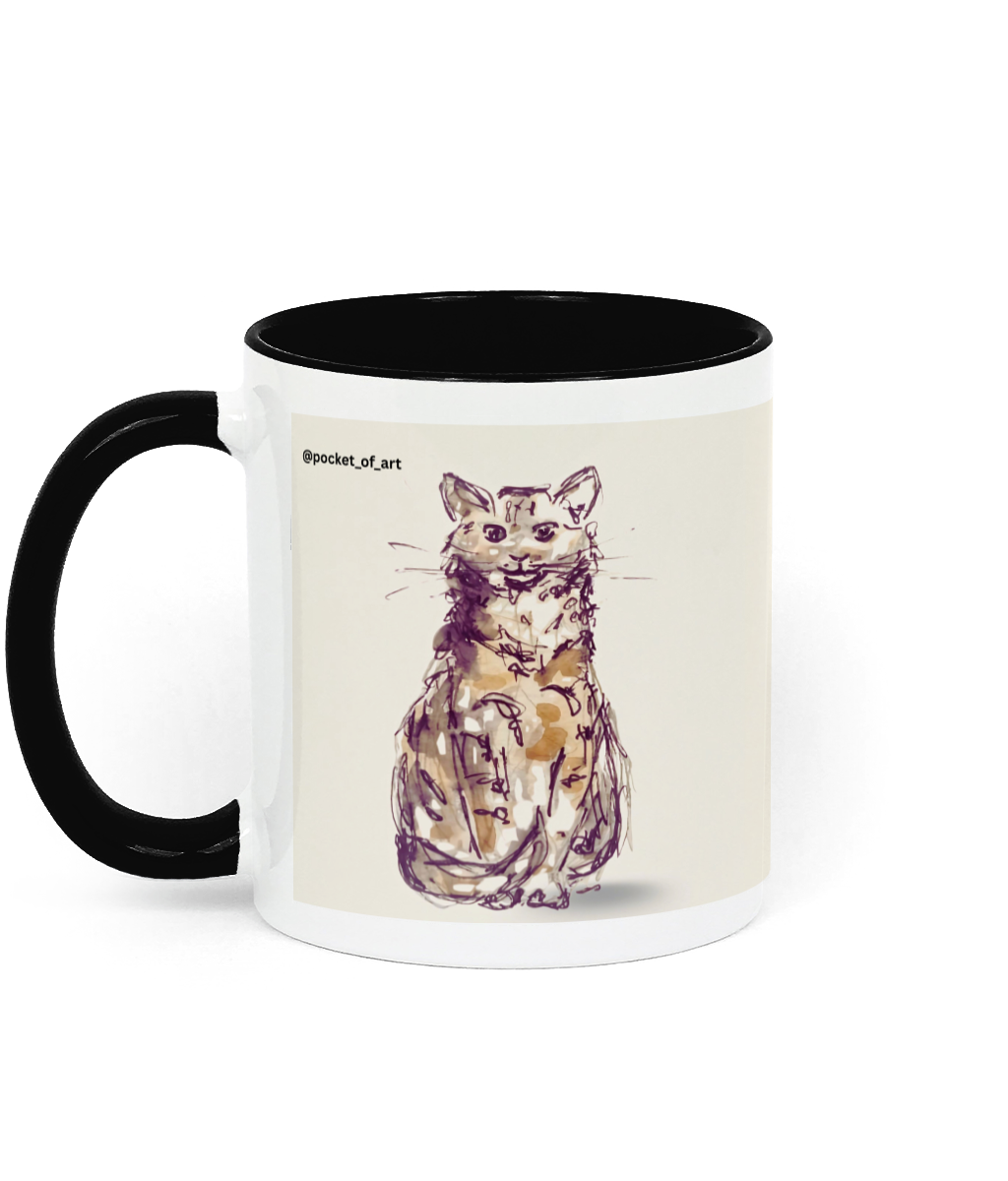 Mug with Petite Cat