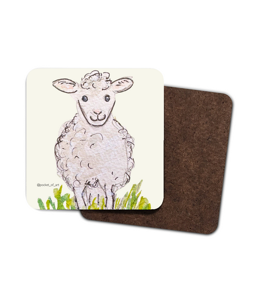 Artistic Coaster Sheep Pocket of Art