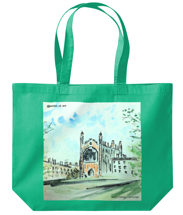 Tote Bag King's College Summer Green