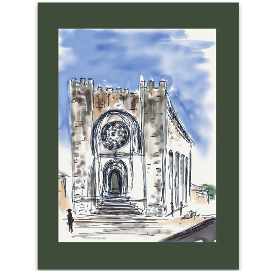 San Nicolas Church on the Caminon digital painting