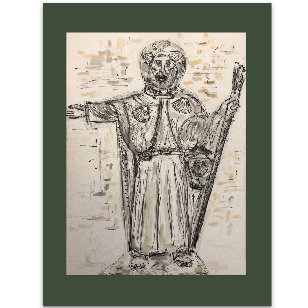 St James on the 'Way' watercolour