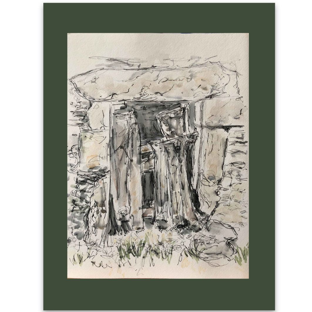 Rustic Barn Door watercolour