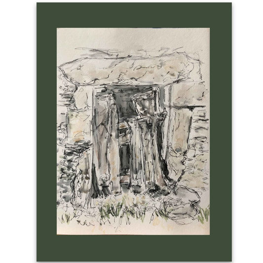 Rustic Barn Door watercolour