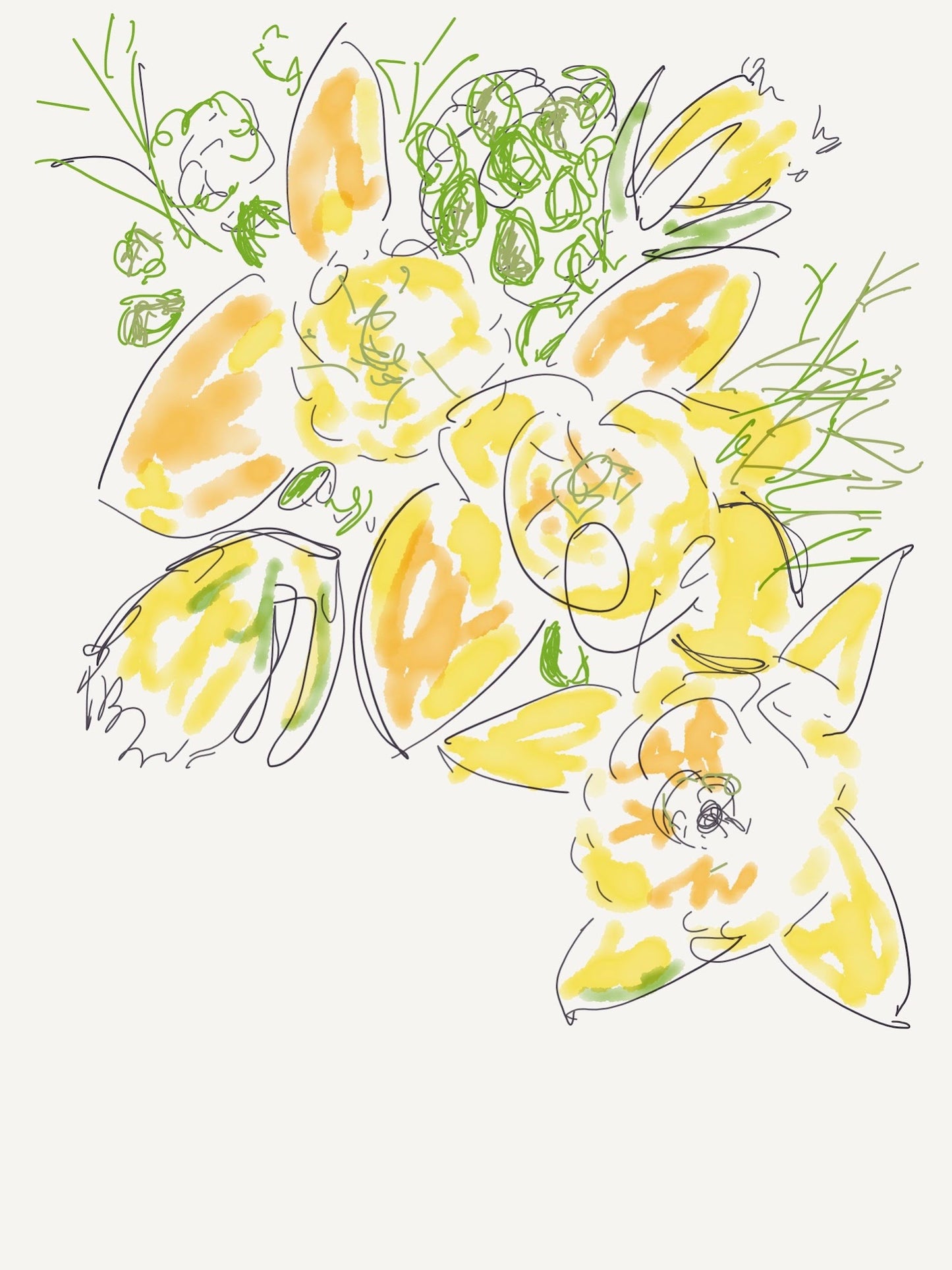 Daffodil bunches