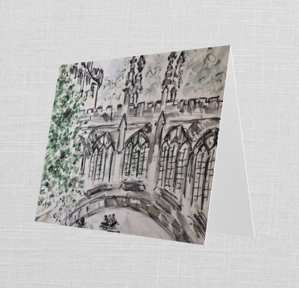 Bridge of Sighs Greetings Card - Pocket of Art Greetings Card