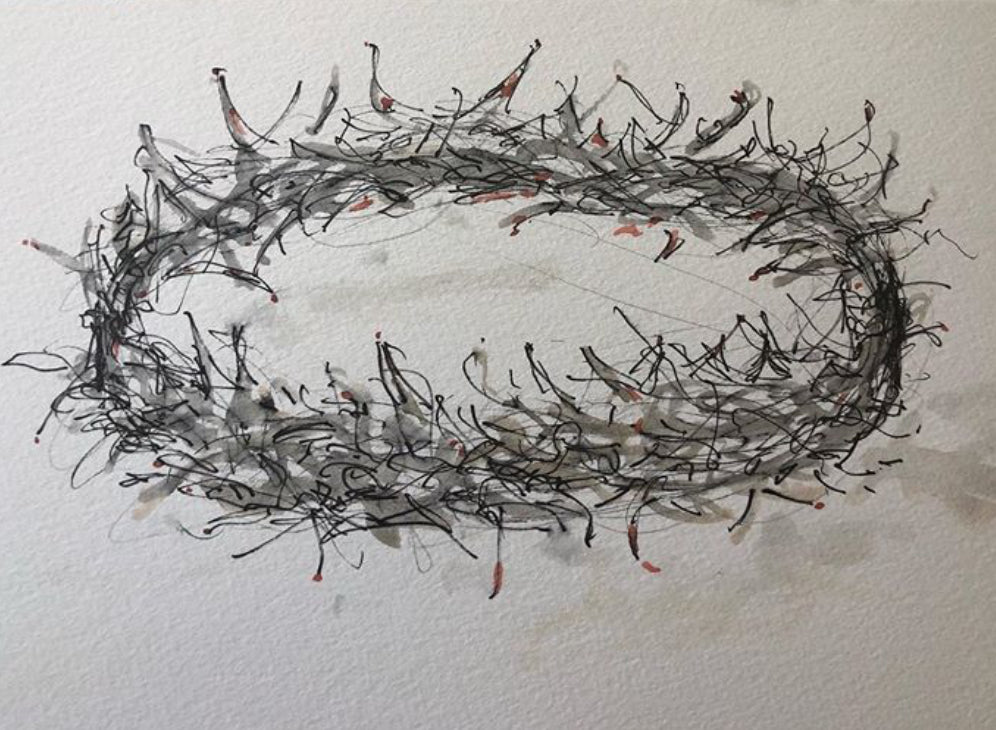 Crown of thorns - Pocket of Art Watercolour