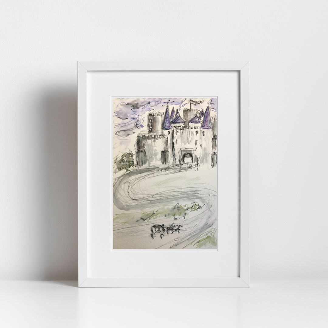 Fairytale Carriage to the Castle - Pocket of Art Illustration