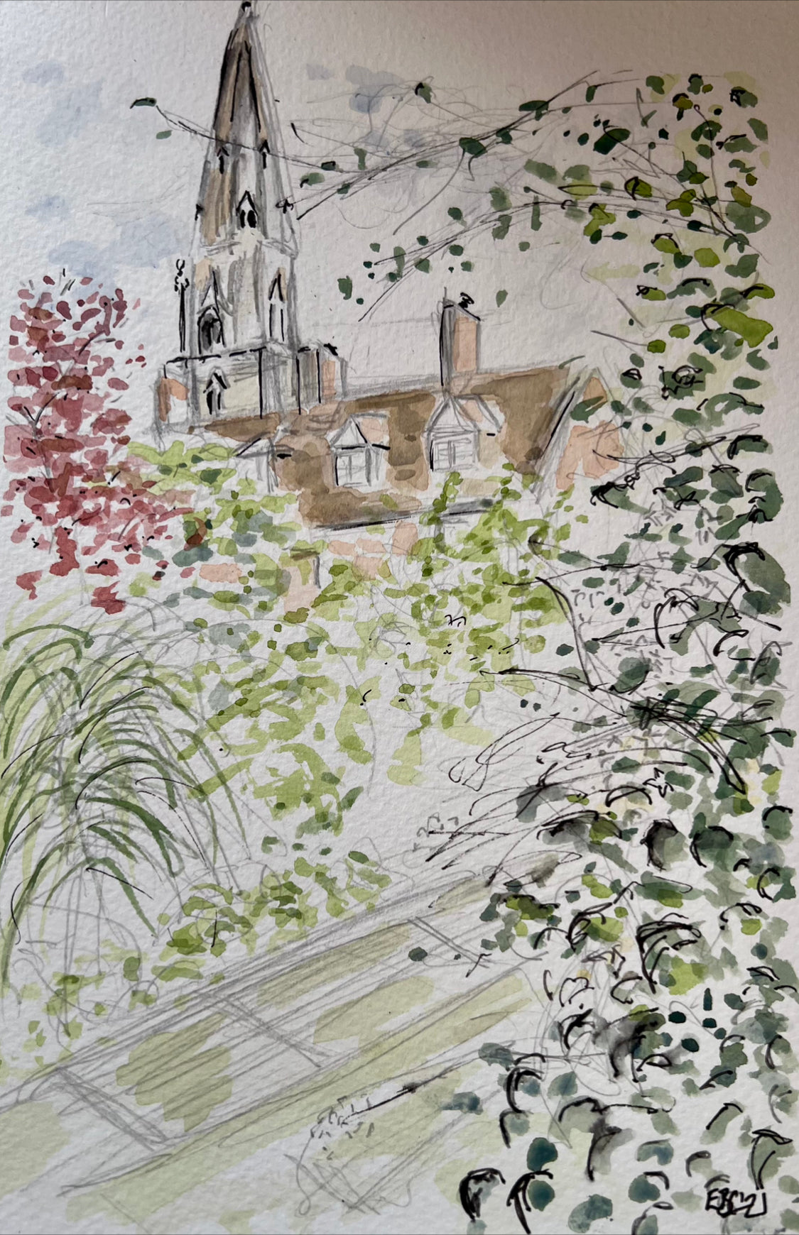 View from Westcott Chapel, Cambridge