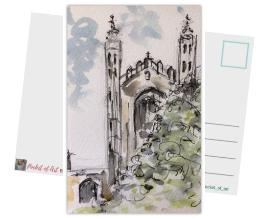 Kings College, Cambridge postcard