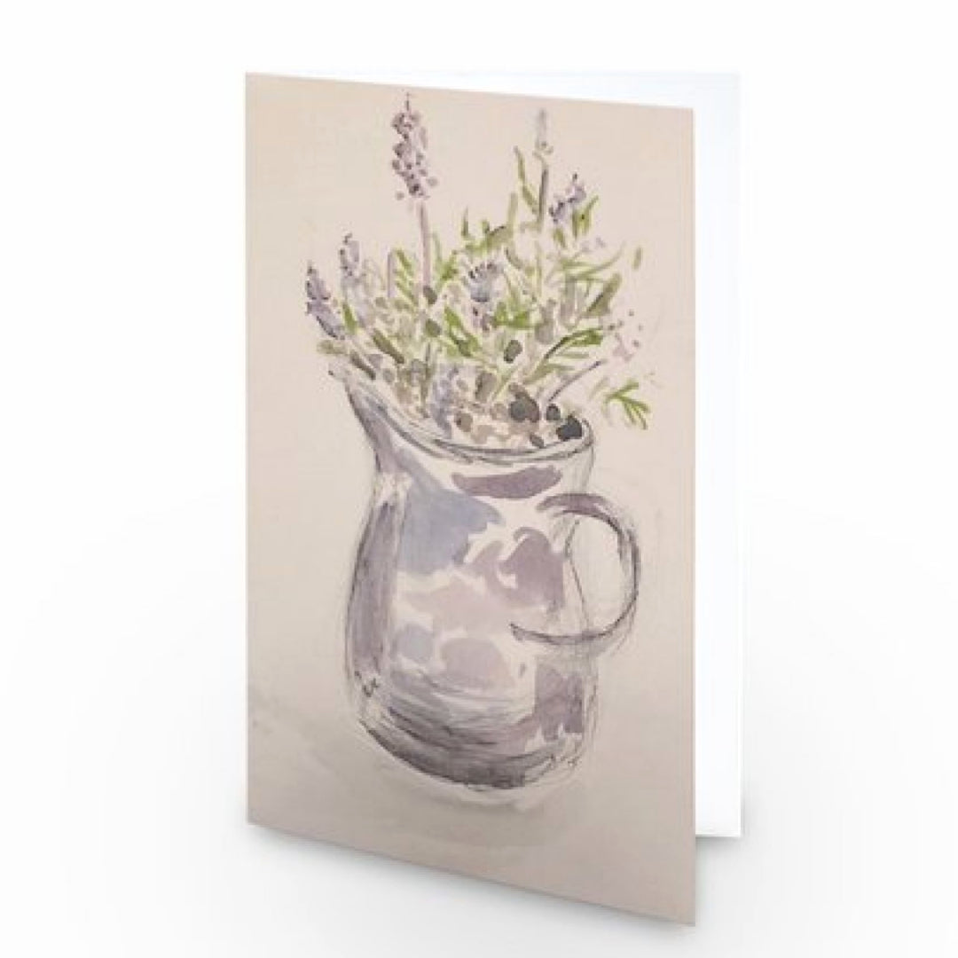 Lavenders in a Jug - Pocket of Art Greetings Card